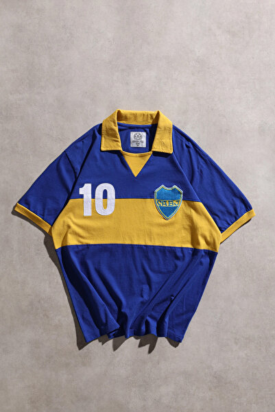 Superfly Retro Boca Juniors 10 Numara Regular Fit Futbol Forması