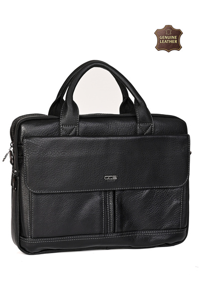 ÇÇS 71476 Genuine Leather Unisex Briefcase Bag Se Professional Business Brief...