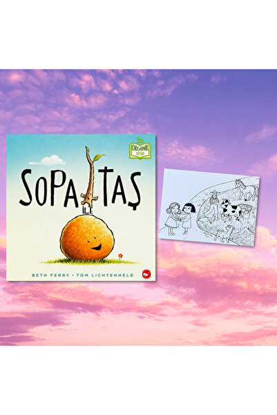 Beyaz Balina Yayınları SOPA İLE TAŞ / ORGANİK KİTAP / CİLTLİ / KARTPOSTAL BOY...