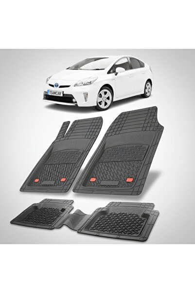 TEAMCAR Πατάκια δαπέδου συμβατά με Toyota Prius XW30 Hatchback 2012-2015 | Μαύρο