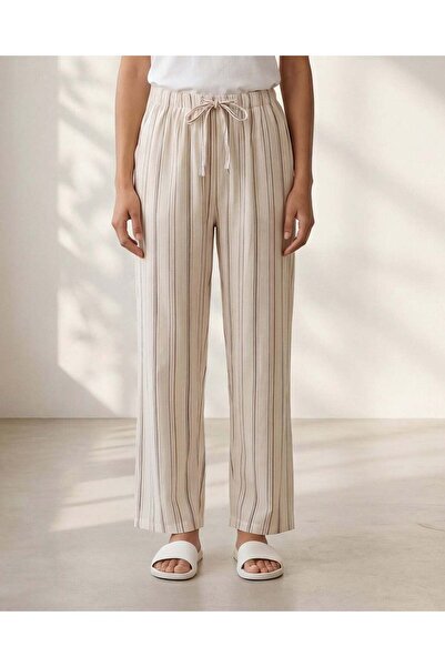 REDTAG بنطلون بيجاما نسائي بنقشة مربعات بيج