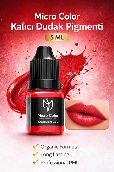 Lush Studio DUDAK PİGMENTİKIRMIZI TONLU 5ml Dudak Kontür Boyası Kalıcı Makyaj...