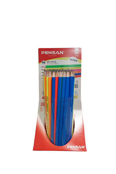 Pensan قلم رصاص نيون ملون HB (عبوة من 72 قلم) Pe96180/72