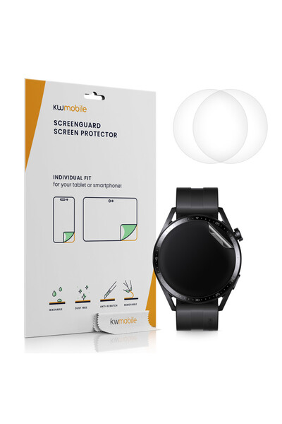 KWmobile Set de 3 folii de protecție pentru Huawei Watch GT 3 (42mm), kwmobil...