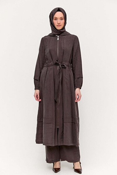 Setrms Kapüşonlu Cepli Spor Pardesü