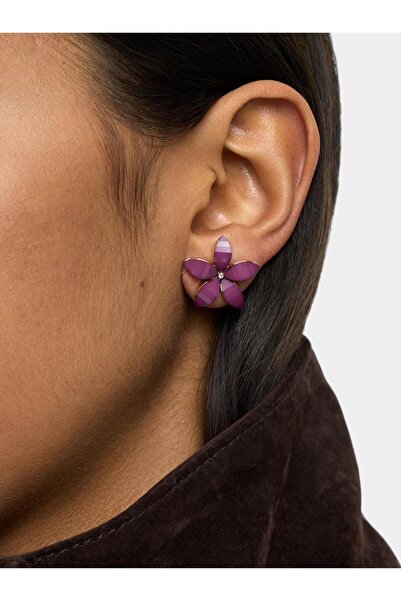 PARFOIS Çiçek Motifli Resin Küpe