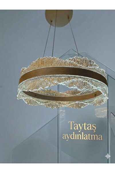 aydınlatmadünyası sarkıt halka 3 renk ledli avize