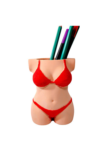 Fresh Candles Support for Pencils and Pens, Model Female Body M1