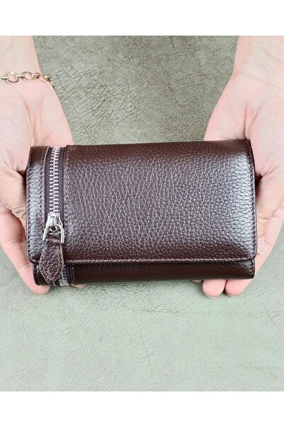 EDO HAKİKİ DERİ PARLAK ÇITÇITLI KADIN CÜZDAN