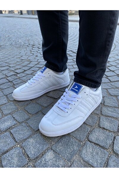 Budaks White Men's Casual Sports Shoes Lightweight Comfortable Sole 1726