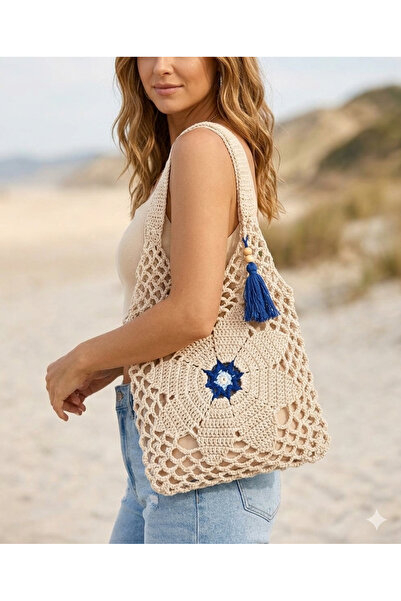 MEGA Megahan nazar boncuk kagit ip file el orgu canta