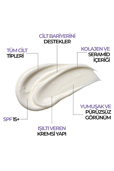 New Well Glow Boosting Işıltı Veren Nemlendirici Yüz Kremi SPF 15+ Gold Pearl 02 30 Ml