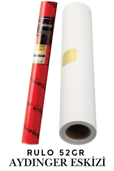 Gateway Rulo Aydınger Eskiz Kağıdı 52gr. 33cm*20 metre