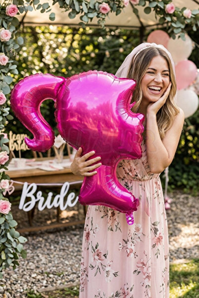 Huzur Party Store Pembe Barbie Folyo Balon 60x50 Cm Bride To Be Süsleri Bekar...