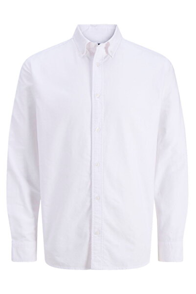 Jack & Jones Jack Jones Jjeharvey Oxford L/s Shırt Noos Erkek Beyaz Gömlek 12...
