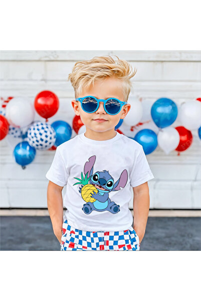 Kartier Tricou Copil Alb Stitch Pineaple