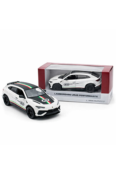 Lamborghini Urus Performante 1:40 Die Cast Metal Oyuncak Araba-Beyaz (Kutulu ve lisanslı)