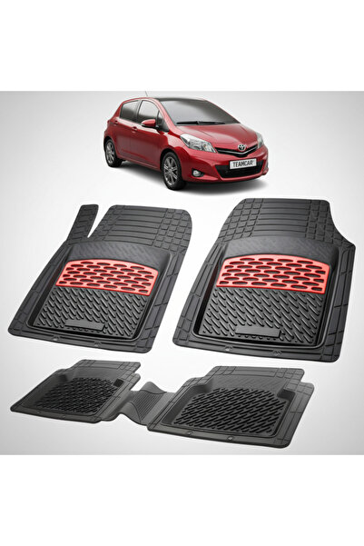 TEAMCAR Πατάκια δαπέδου συμβατά με Toyota Yaris XP130 Hatchback 2011-2014 | Κ...