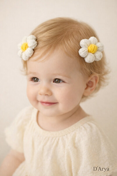 Darya مشبك شعر للأطفال من دي دي 763 بلون باستيل مصنوع من خيوط محبوكة (4 سم) ل...