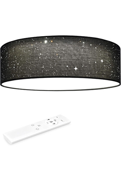 Navaris Lampă de tavan LED, efect de stea, Ø 32 x 11 cm, intensitate reglabil...