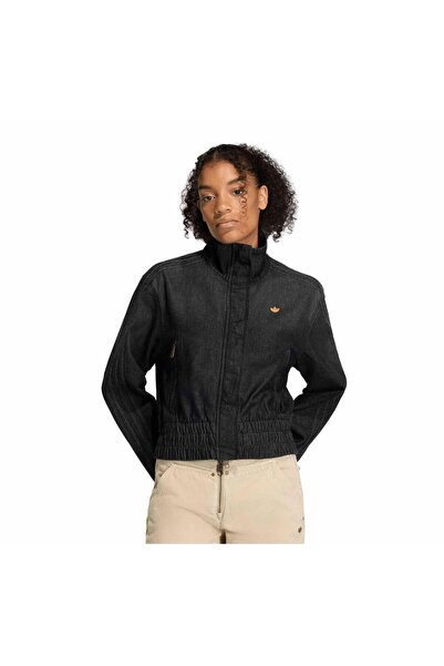 adidas Kd3918-K P Ess Denim Tt Women's Jacket Black