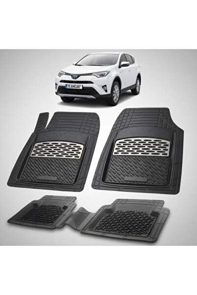 TEAMCAR Πατάκια δαπέδου Toyota RAV4 XA40 SUV συμβατά 2015-2018 | Ασημί