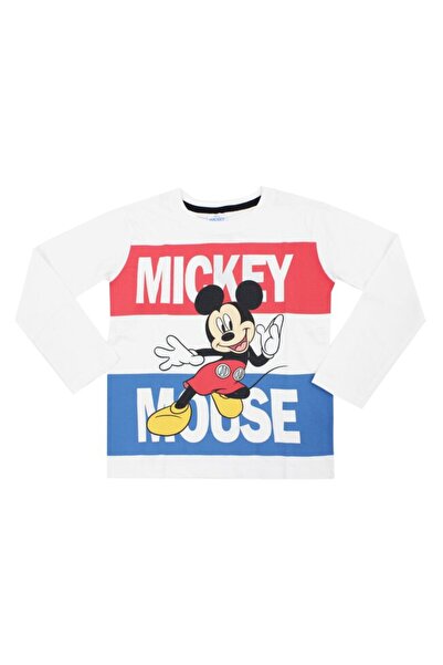 Mickey Mouse Boys' Cotton Sweatshirt, Mickey 28, White