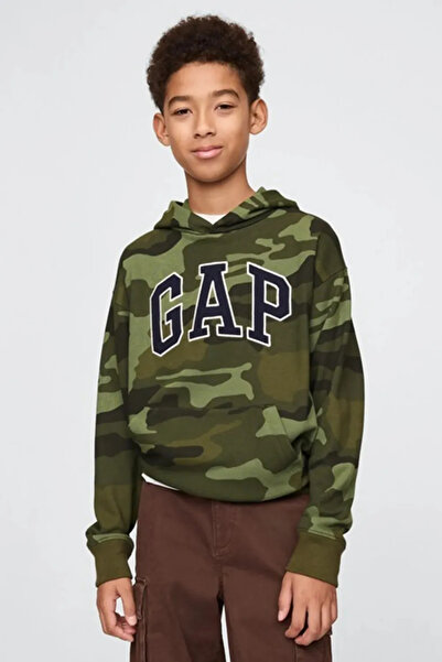 GAP V-Frch ft Bas Herıtage Logo Po Sweatshirt