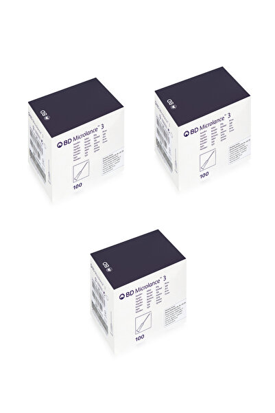 FSMEDİKAL BD Microlance Gri Uç 27 G X 1/2 0,40 X 13mm 100'lü (3 Kutu)