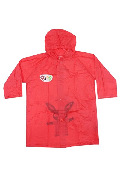 PRICHINDEL Rain Poncho, PVC, with Print, Bing, Red