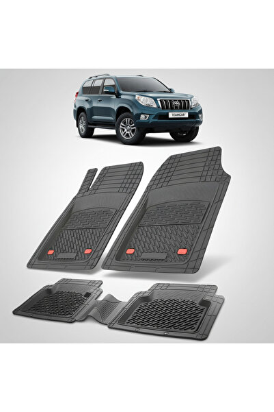 TEAMCAR Πατάκια δαπέδου Toyota Land Cruiser J150 SUV συμβατά 2013-2017 | Μαύρο