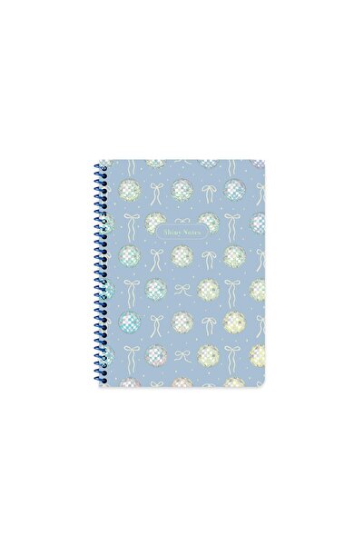 KESKİN COLOR Keskin 16.5X 22.5 Striped Spiral Sparkle Notebook - Mixed Colors
