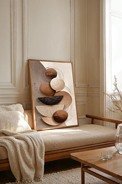 Dekorsiahome Tablou dintr-o singură bucată cu ramă din lemn TK3679