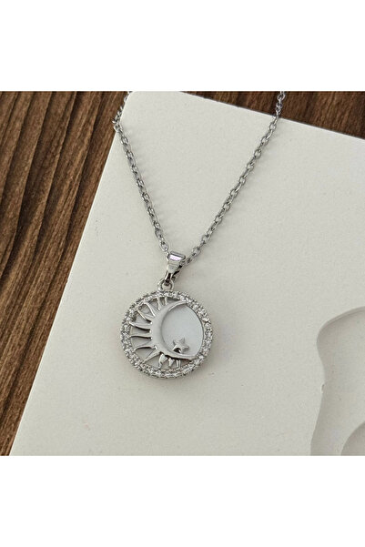 TURKAFONE Minimal Tarot Silver Necklace