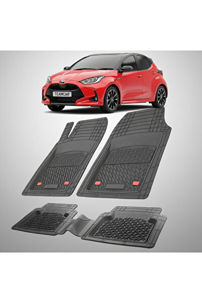 TEAMCAR Πατάκια δαπέδου Toyota Yaris XP210 Hatchback Συμβατά 2020-2024 | Μαύρο