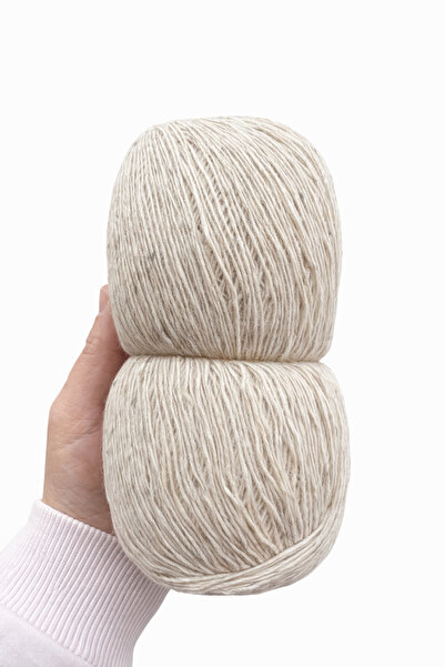 Yüniko's 636 Gram ( 7-8 Adet Yumak ) İthal ve Renkli Benekleri Olan Keten-Pam...