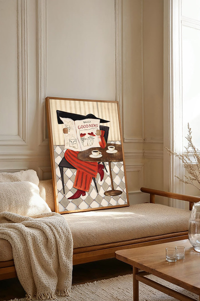 Dekorsiahome Tablou dintr-o singură bucată cu ramă din lemn TK3759