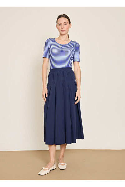 BGN workshop Cotton Karisim Pleated Midi Skirt