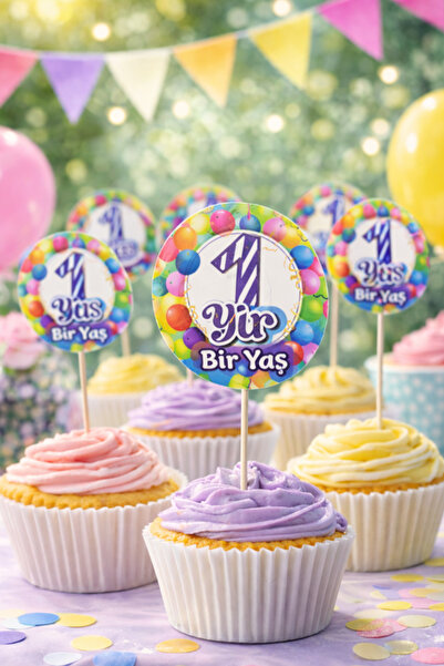 Happyewent 20Th Birthday Cake Decoration – 1 Year Old Birthday Cupcake Toothpick