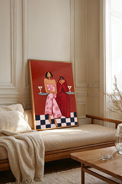 Dekorsiahome Tablou dintr-o singură bucată cu ramă din lemn TK3754