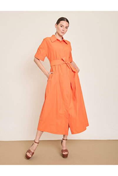 BGN workshop Cotton Karisim Midi Shirt-Dress