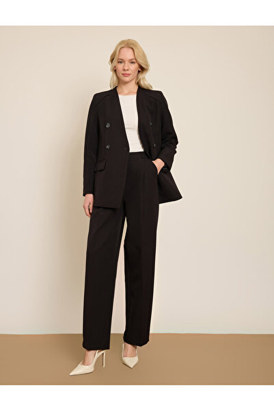 BGN workshop Double-Breasted Collarless Long Jacket