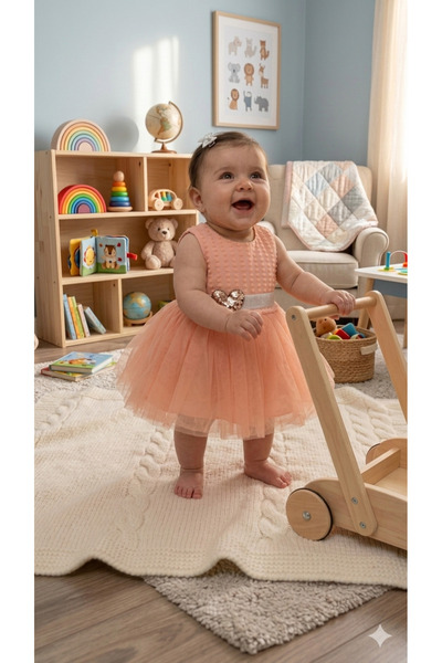Dastini Yavruağzı Baby Girl Dress