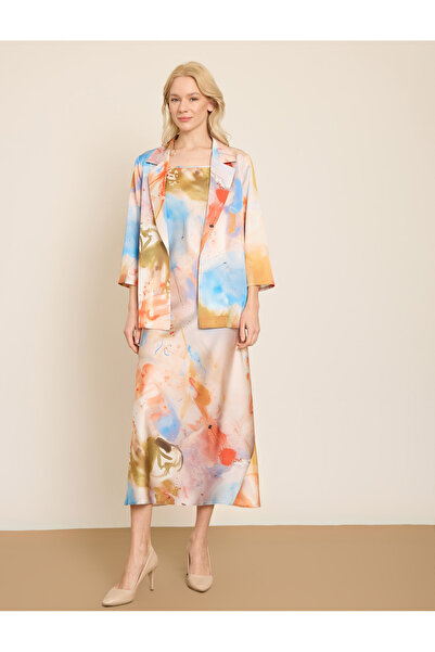 BGN workshop Multi-Color Printed Satin Jacket