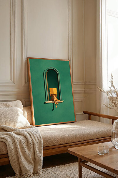 Dekorsiahome Tablou dintr-o singură bucată cu ramă din lemn TK3751