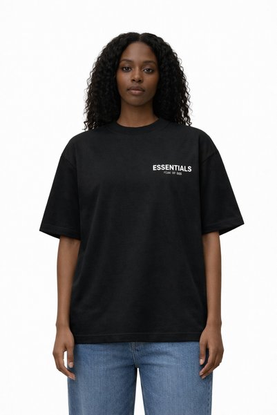 Compostela Unisex Women's Men's Essentials T-Shirt with Printed Logo on the F...