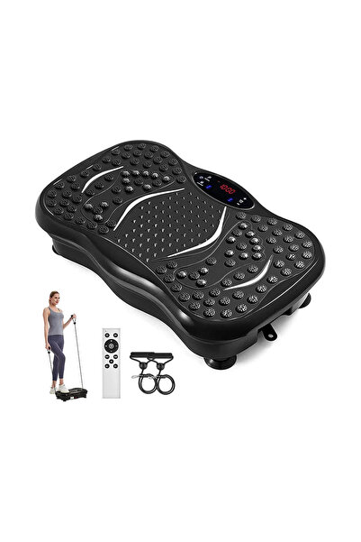 Generic جهاز تمارين اهتزازي للاستخدام المنزلي مع مكبر صوت بلوتوث وحزام توازن