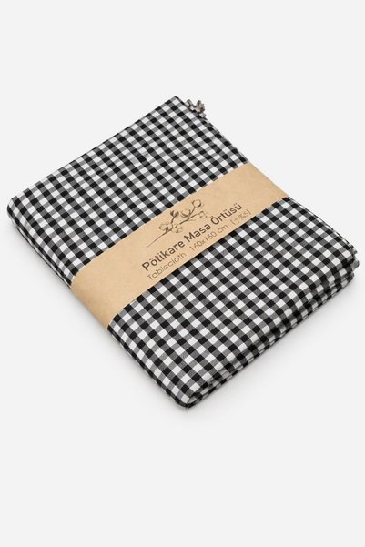 Zeria Home Checked Tablecloth , Pötikara Pattern Tablecloth, Small Square Pattern Picnic Cloth