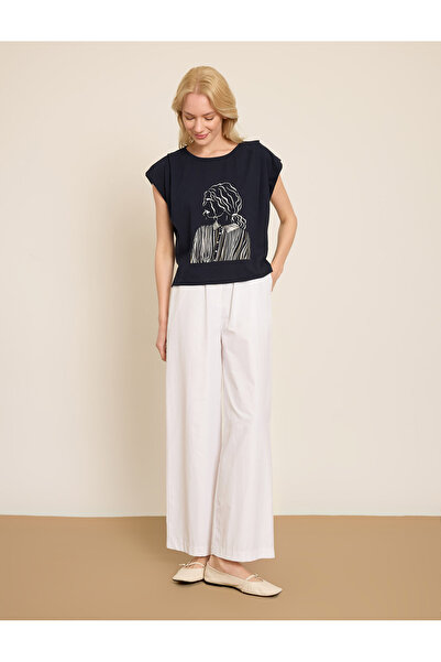 BGN workshop تي شيرت ميتاليك كيز مطبوع قطن قطعة