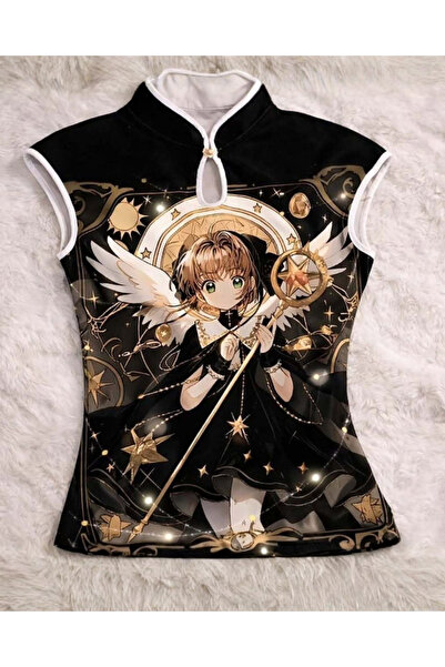 Toum Anime Sakura Card Captor Vintage Sleeveless Cropped